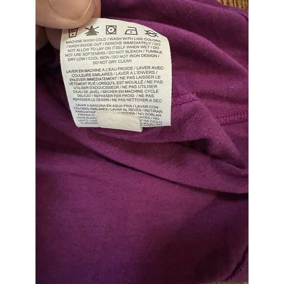NIKE Size XS Womens Cotton Blend Scoop Neck Athletic Racer Back Top Purple EUC - Picture 6 of 8